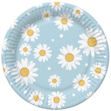 Popierinės lėkštutės DAISY BLUE