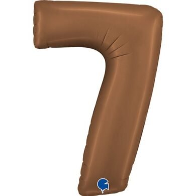 Folinis balionas 7 SATIN CHOCOLATE, 102cm.