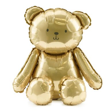 Folinis balionas BEAR 43x53 cm GOLD