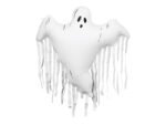 Folinis balionas GHOST WITH TASSELS 93x86 cm
