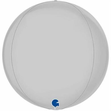 Folinis balionas GLOBE SATIN WHITE