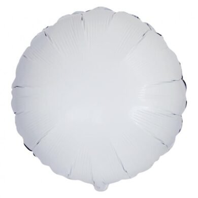 Folinis balionas ROUND WHITE