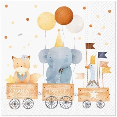 Popierinės servetėlės TRAIN OF JOY