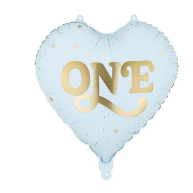 Folinis balionas HEART ONE 45 cm LIGHT BLUE