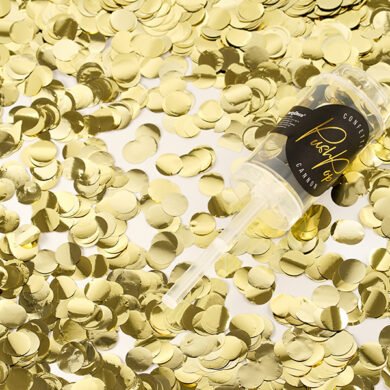 Konfeti PUSH POP GOLD
