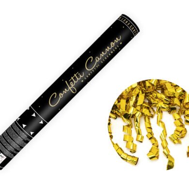 Konfeti patranka WITH STREAMERS GOLD 40cm