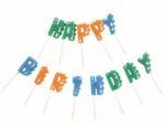 Gimtadienio žvakutės HAPPY BIRTHDAY DINO