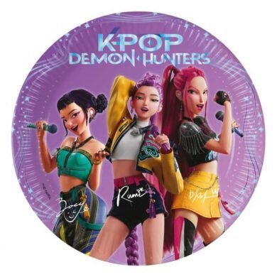Popierinės lėkštutės K-POP DEMON HUNTERS