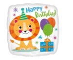 Folinis balionas TIGER HAPPY BIRTHDAY