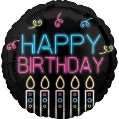 Folinis balionas HAPPY BIRTHDAY