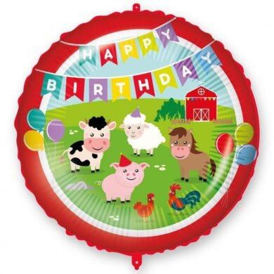 Folinis balionas FARM HAPPY BIRHTDAY