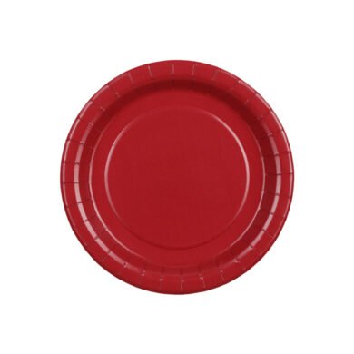 Popierinės lėkštutės DARK RED