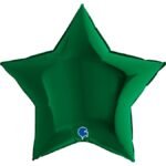 Folinis balionas GIANT STAR DARK GREEN