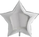 Folinis balionas GIANT STAR SILVER