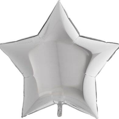 Folinis balionas GIANT STAR SILVER