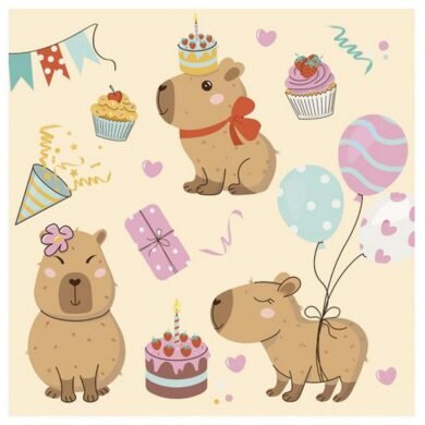 Popierinės servetėlės CAPYBARA