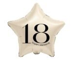 Folinis balionas STAR WITH NUMBER 18 18"