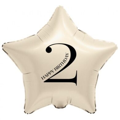 Folinis balionas STAR WITH NUMBER 2 18"