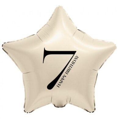 Folinis balionas STAR WITH NUMBER 7 18"