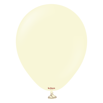 MACARON PALE YELLOW 12" - 100vnt