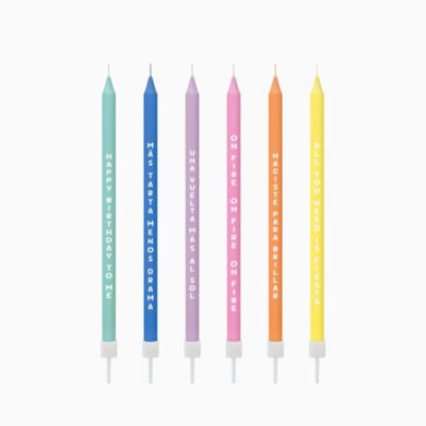 Gimtadienio žvakutės MULTICOLOR