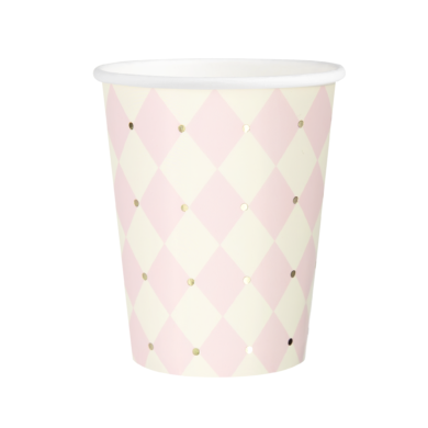 Popieriniai puodeliai BABY PINK