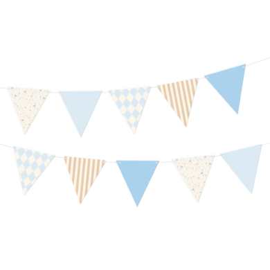 Vėliavėlių girlianda BABY BLUE