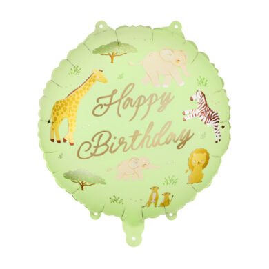 Folinis balionas HAPPY BIRTHDAY SAFARI