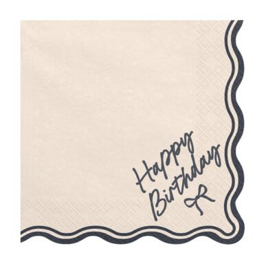 Popierinės servetėlės HAPPPY BIRTHDAY BOW