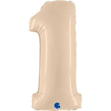 Folinis balionas 1 SATIN CREAM