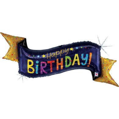 Folinis balionas NAVY BIRTHDAY BANNER