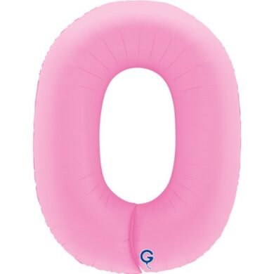 Folinis balionas 0 SOFT MATTE SAKURA PINK, 102cm.