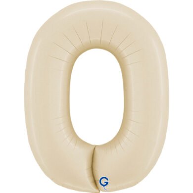 Folinis balionas 0 SATIN CREAM, 102cm.