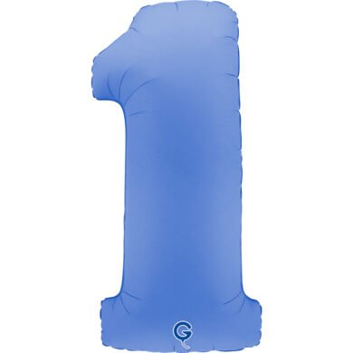 Folinis balionas 1 SOFT MATTE LOTUS BLUE, 102cm.