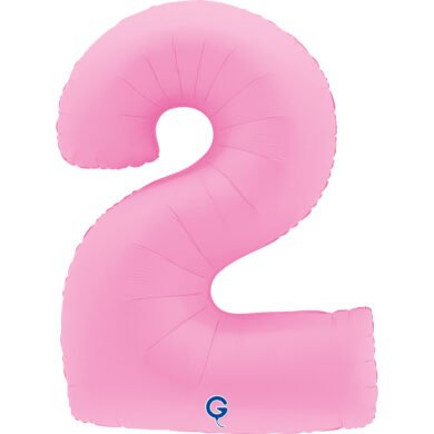 Folinis balionas 2 SOFT MATTE SAKURA PINK, 102cm.