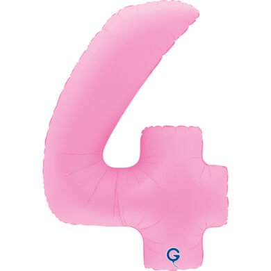 Folinis balionas 4 SOFT MATTE SAKURA PINK, 102cm.