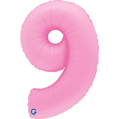 Folinis balionas 9 SOFT MATTE SAKURA PINK, 102cm.