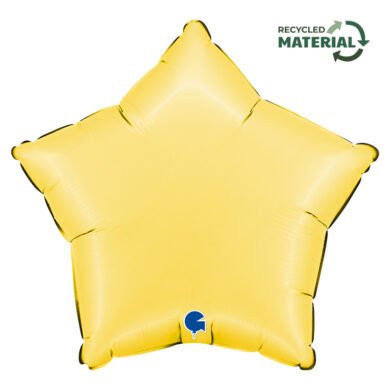 Folinis balionas STAR SATIN BANANA YELLOW