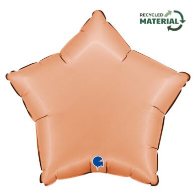 Folinis balionas STAR SATIN PEACH