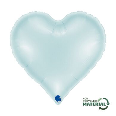 Folinis balionas SWEETIE HEART SATIN PASTEL BLUE
