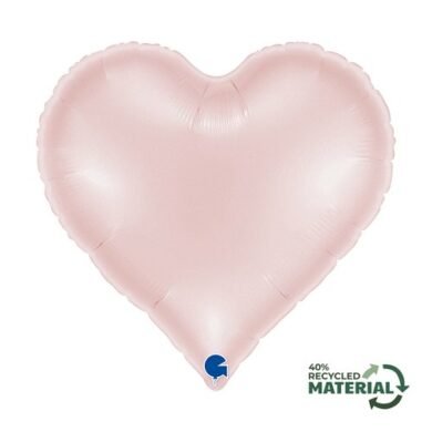 Folinis balionas SWEETIE HEART SATIN PASTEL PINK