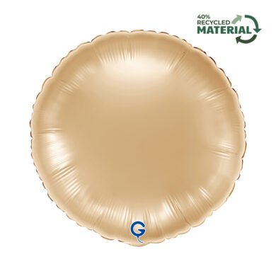 Folinis balionas ROUND WHITE GOLD