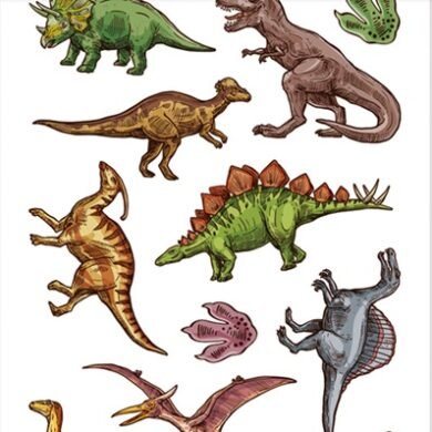 Laikinos tatuiruotės DINOSAUR