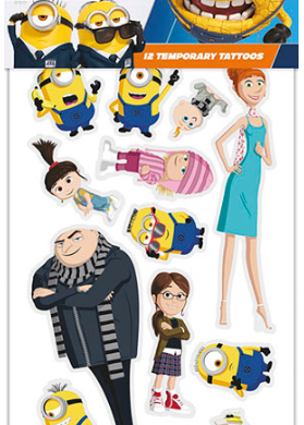 Laikinos tatuiruotės MINIONS