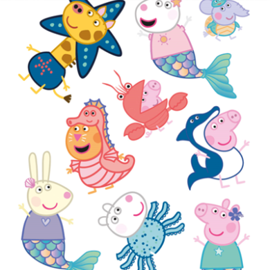 Laikinos tatuiruotės PEPPA