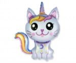 Folinis balionas CATICORN BLUE