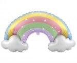 Folinis balionas PASTEL RAINBOW