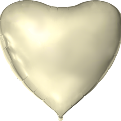 XXL Folinis balionas HEART 176 cm IVORY