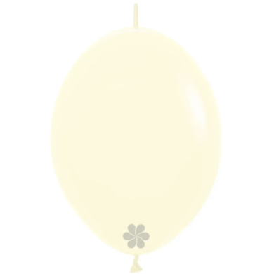 Linking LOL 12" PASTEL MATTE YELLOW - 50vnt