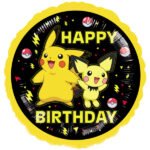 Folinis balionas POKEMON HAPPY BIRTHDAY